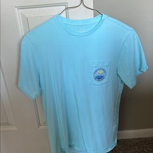 Vineyard Vines Sky Blue Pocket Tee